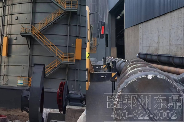 礦渣烘干機(jī)安裝實(shí)拍現(xiàn)場